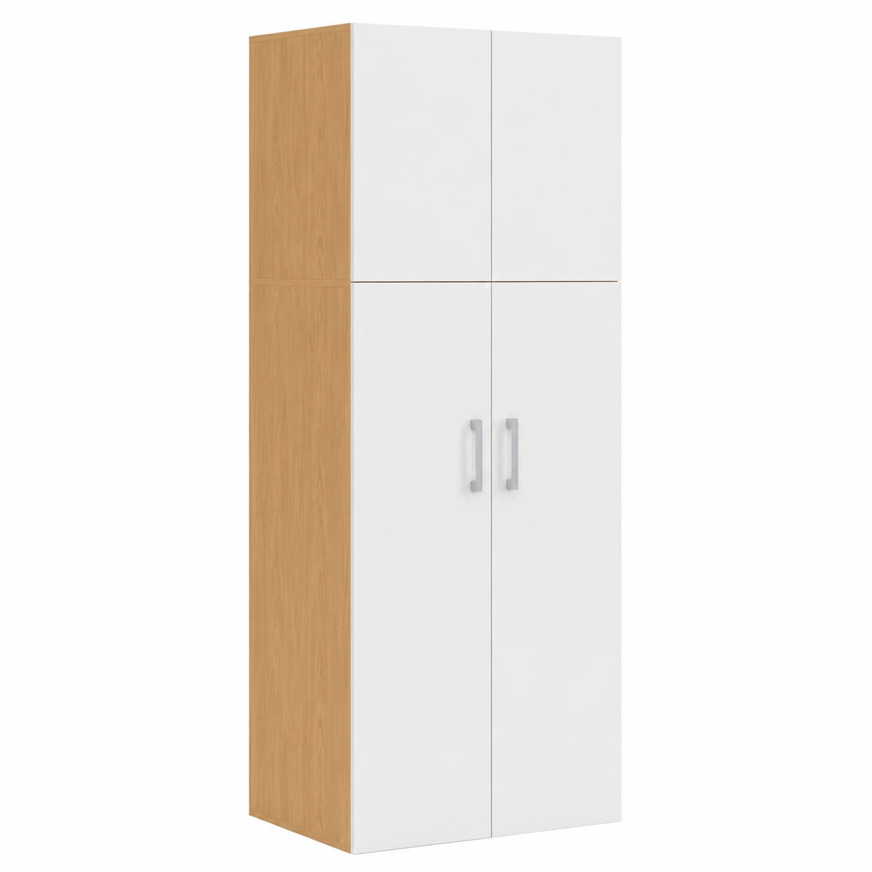 Armoire 2 Portes avec ¨¦tag¨¨re et Penderie 50 cm