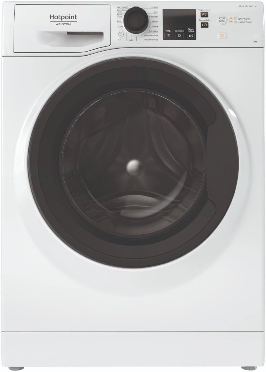 Hotpoint, Lave-linge, PNS825CFR, fonction vapeur, Blanc