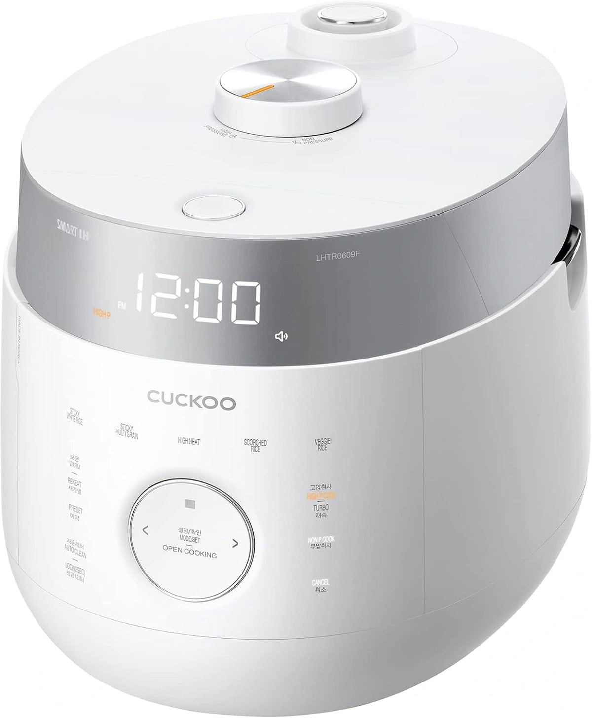 CUCKOO, Plaque de cuisson, CRP-LHTR0609F, 1.08L, 6 Tasses, Blanc