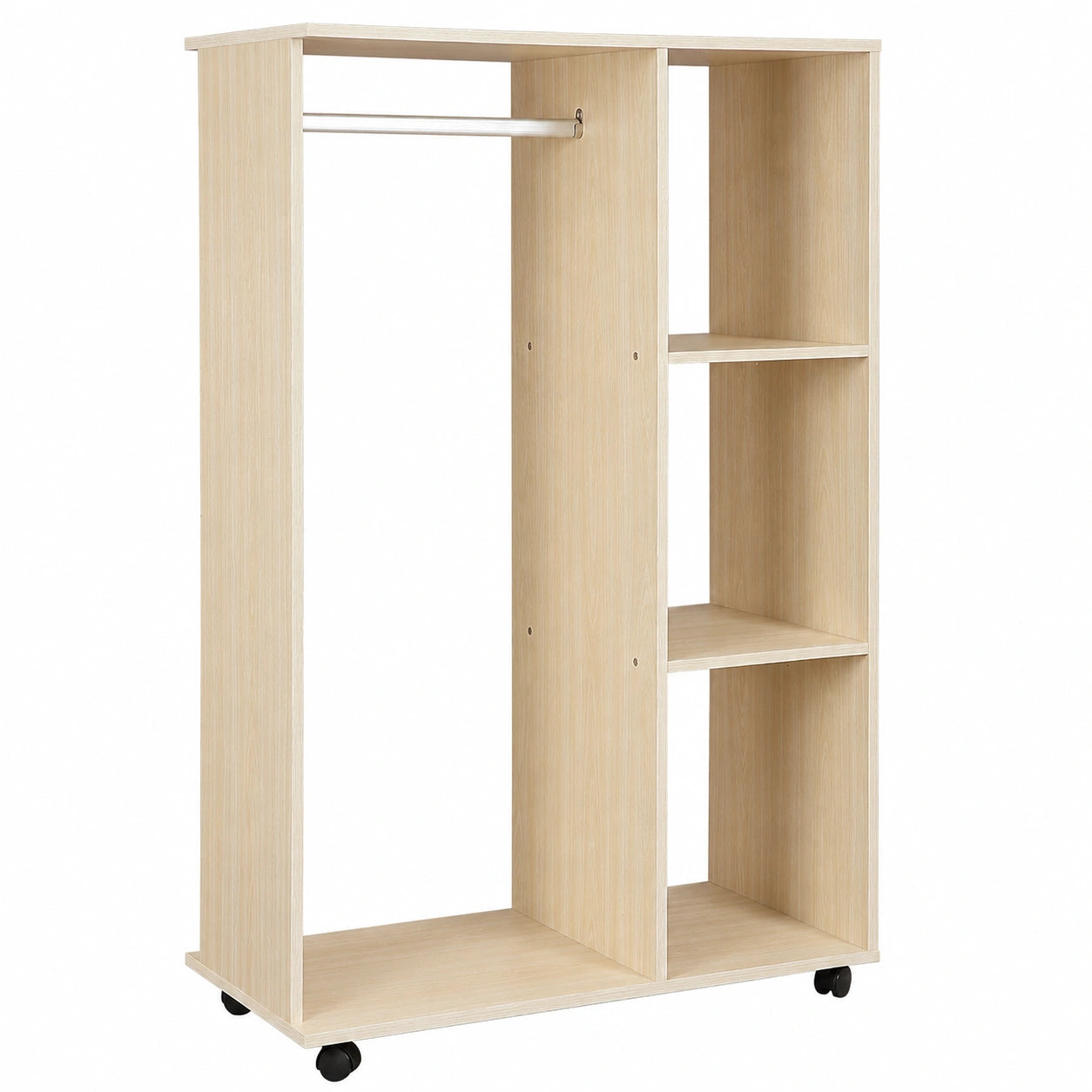 Armoire de Rangement Mobile en Ch¨ºne Clair