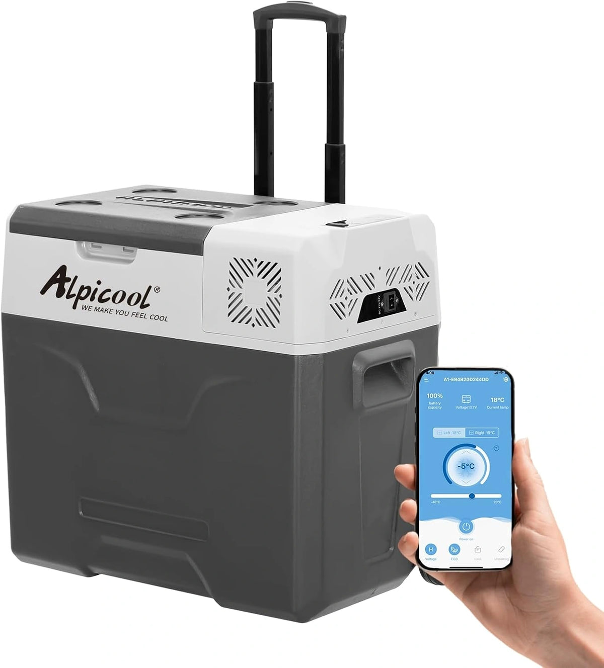 Alpicool, Réfrigérateur, CX50, 50L, format mobile