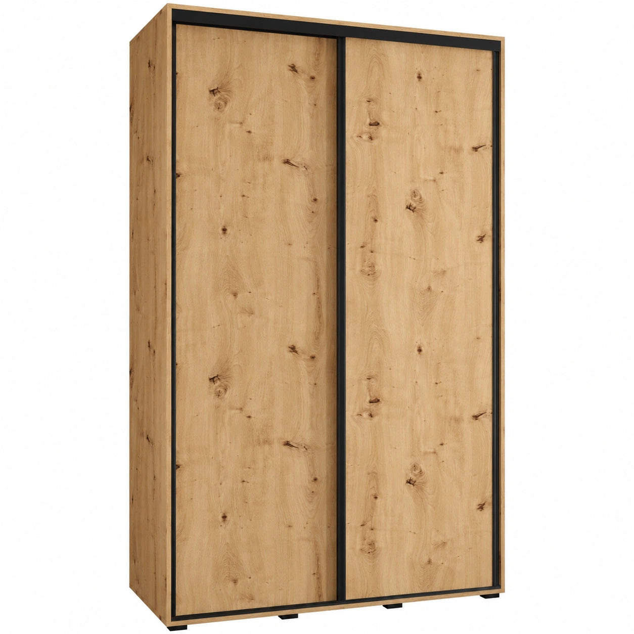 Armoire moderne ¨¤ portes coulissantes avec tringle et ¨¦tag¨¨res pour chambre