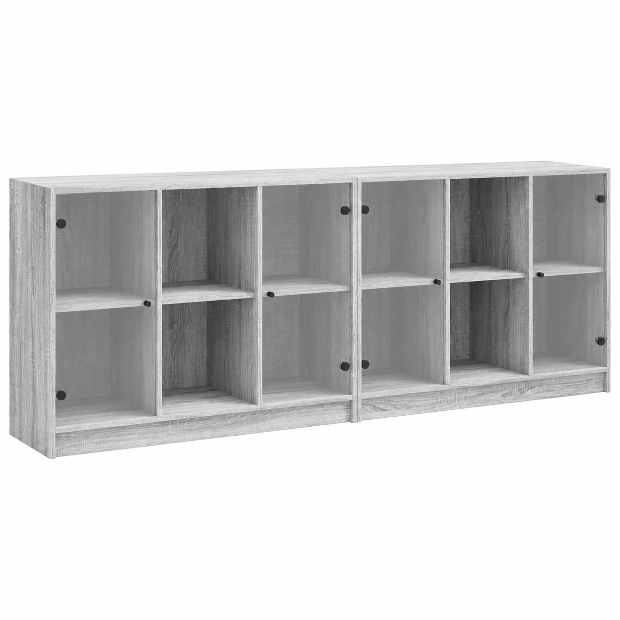 Grande ¨¦tag¨¨re avec Portes en Bois Gris