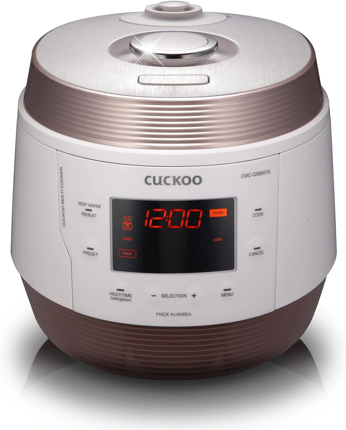 CUCKOO, Appareil électrique, CMC-QSB501S, fonction vapeur, Argenté