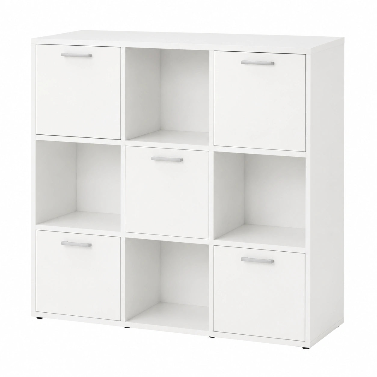 ¨¦tag¨¨re de Rangement ¨¤ 9 Cubes avec Portes pour Salon ou Bureau - Blanc