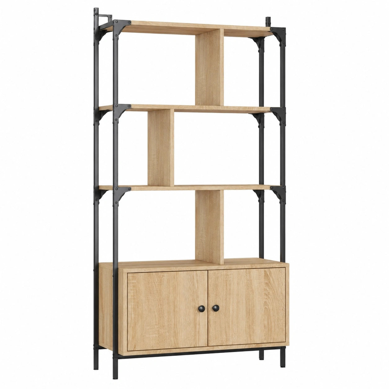 ¨¦tag¨¨re de rangement avec portes, ch¨ºne Sonoma, 154,5 cm