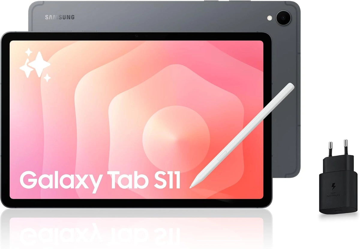 Samsung, Tablette tactile, S11, 25W, 128 Go, Wi-Fi, Gris