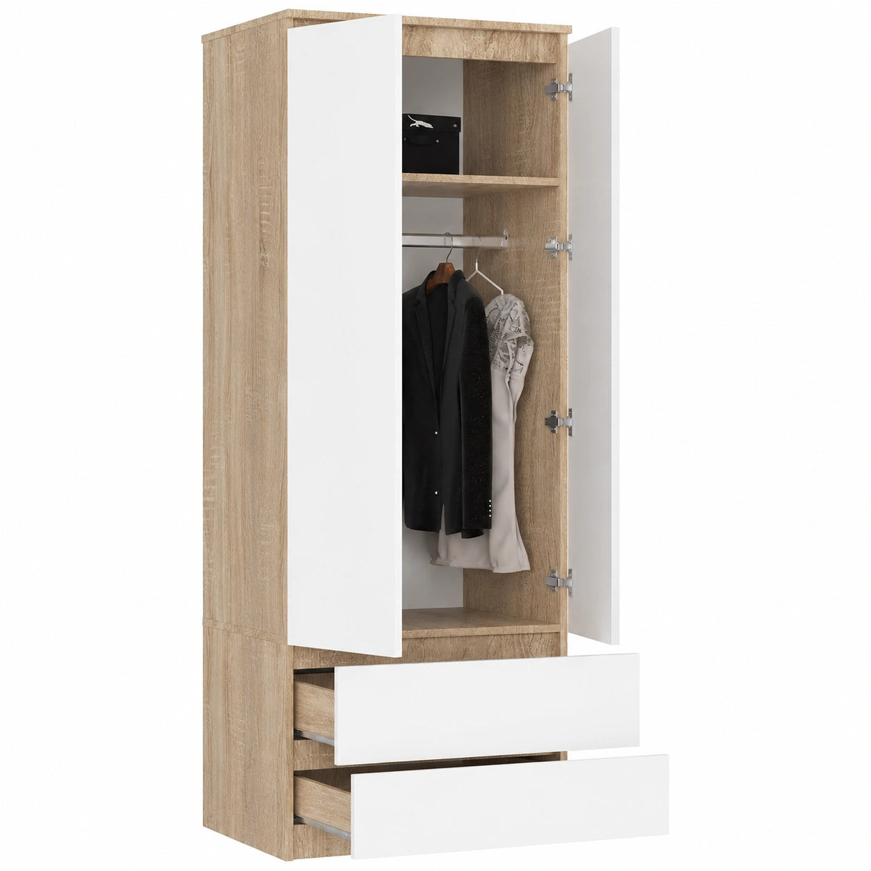 Armoire avec Portes et Tiroirs pour Maison