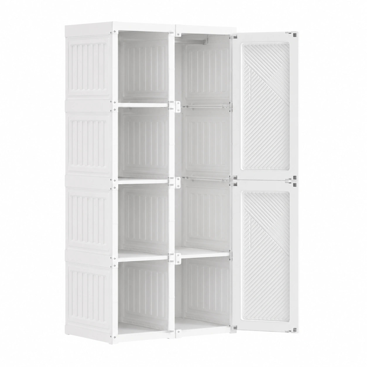 Armoire ¨¤ 6 portes avec rangements spacieux pour chambre
