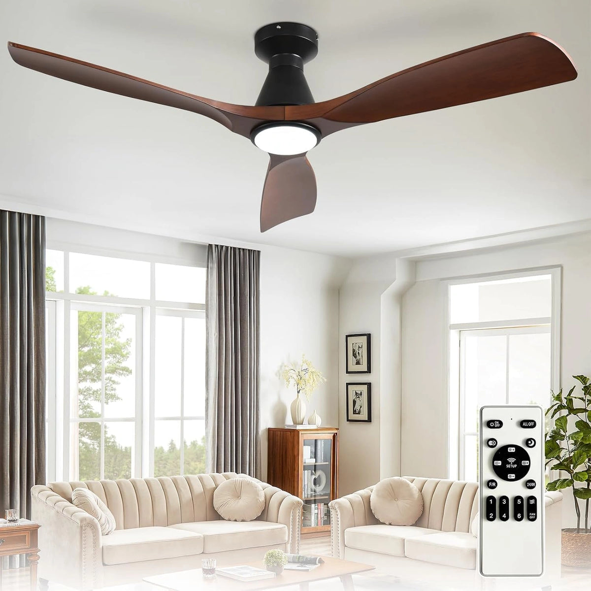 Depuley, Ventilateur, 52 pouces, fonctionnement silencieux