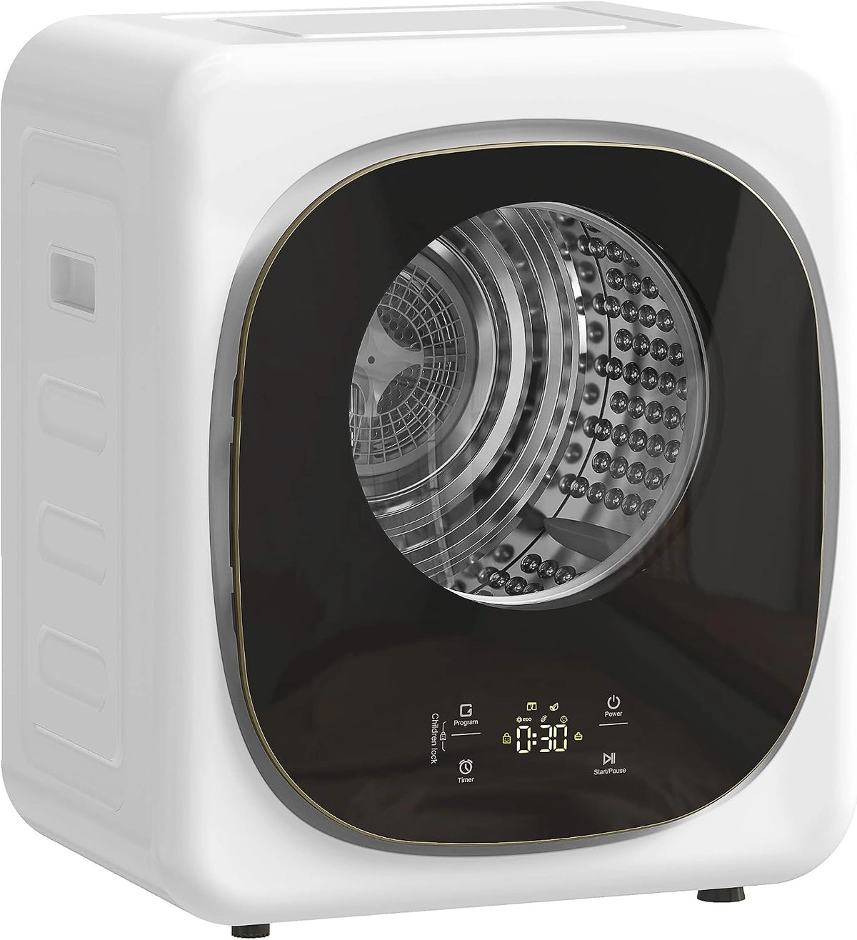 HOMCOM, Sèche-linge, 800 W, format mobile, Blanc
