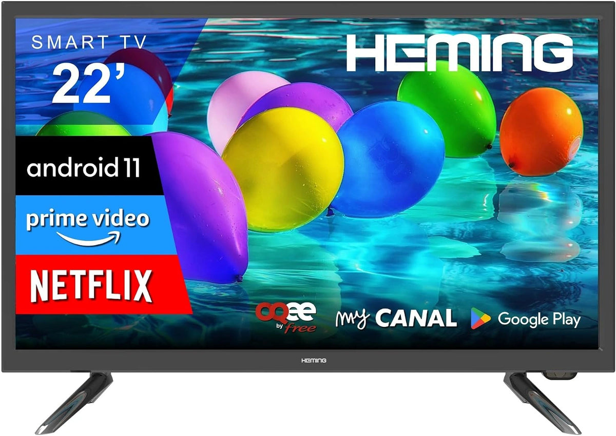 Heming, Téléviseur, 12V, 24V, 220V, Wi-Fi, Bluetooth, connecté