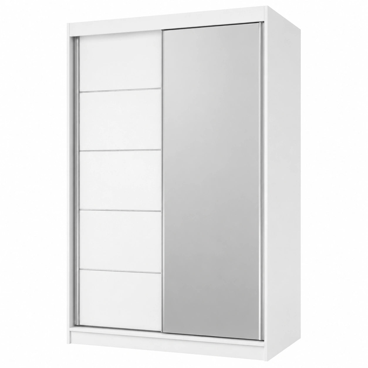 Armoire Moderne avec Miroir et Portes Coulissantes