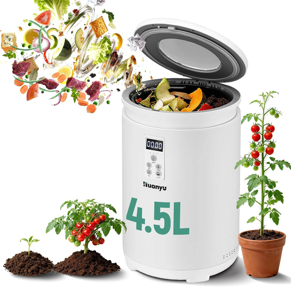Huanyu, Appareil électrique, 4,5 L, fonctionnement automatique