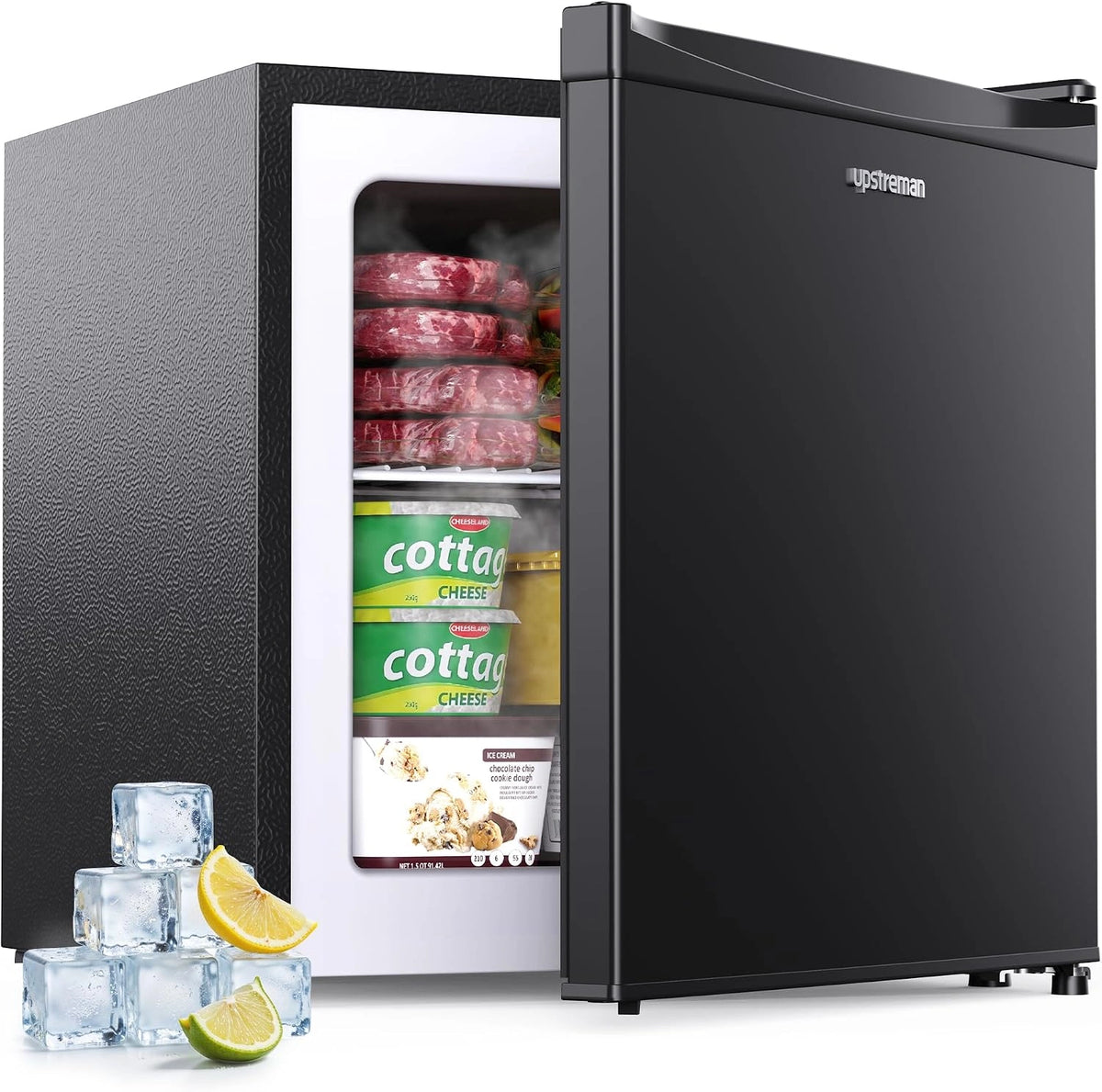 Upstreman, Congélateur, UF35, 35L, fonctionnement silencieux, Noir