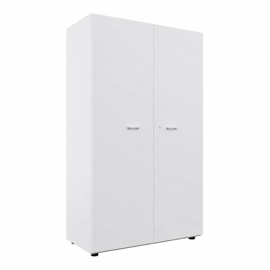 Armoire de rangement moyenne avec portes blanches