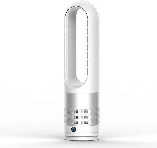 Ventilateur, avec télécommande, commande tactile, fonctionnement silencieux, Argenté