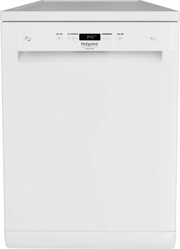 Hotpoint, Lave-vaisselle, HFC3T232WG, fonctionnement silencieux, Blanc