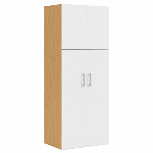 Armoire 2 Portes avec ¨¦tag¨¨re et Penderie 50 cm