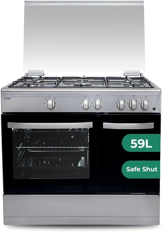 Svan, Four électrique, SKGW5901PBX, 59 l, Argenté