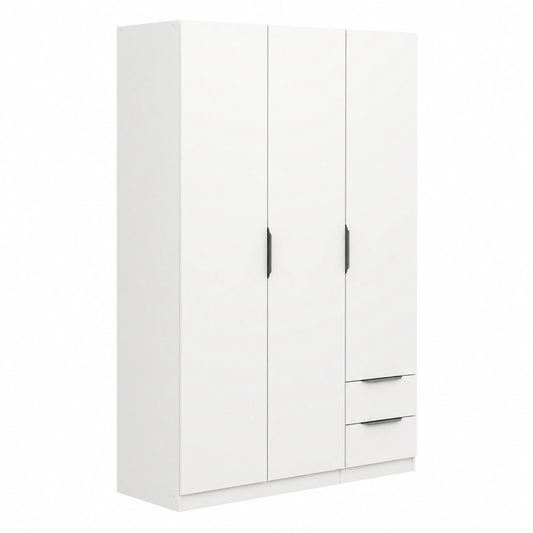 Grande armoire moderne avec penderie et tiroirs