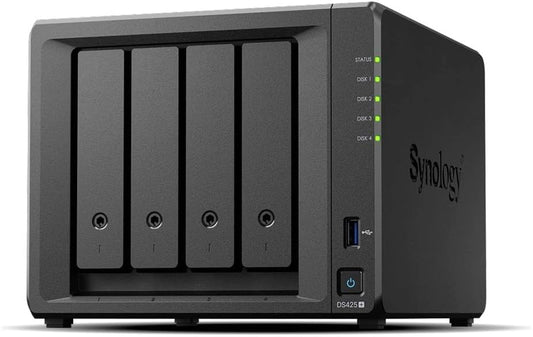Synology, Serveur de stockage, DS425, 2 Go, 0 to, Noir