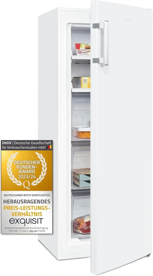 Exquisit, Congélateur, GS231-NF-H-040D, 161 l, Blanc