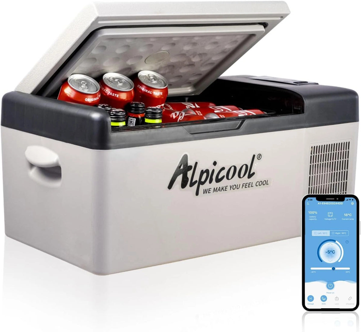 Alpicool, Réfrigérateur, C15, 15 L, 24V, format mobile