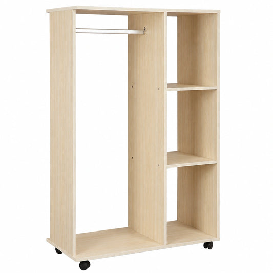 Armoire de Rangement Mobile en Ch¨ºne Clair