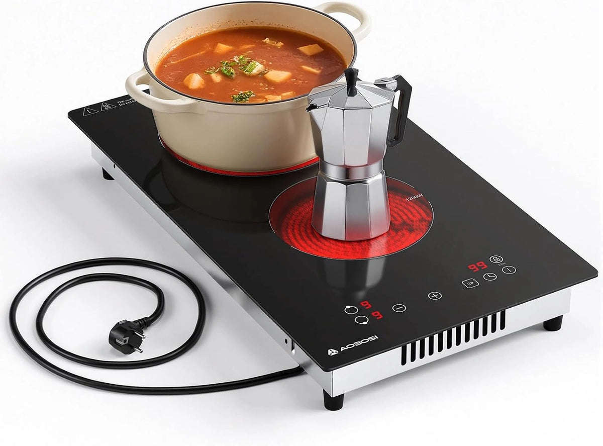 Aobosi, Plaque de cuisson, 3000 W, commande tactile