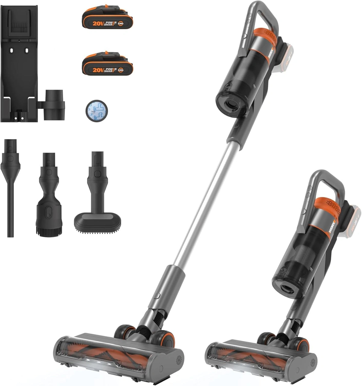 WORX, Aspirateur, WX038, 20V, sans fil