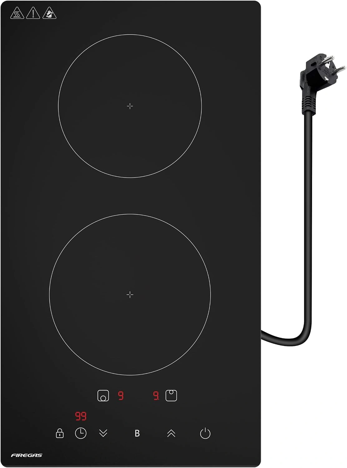 FIREGAS, Plaque de cuisson, 3700W, commande tactile