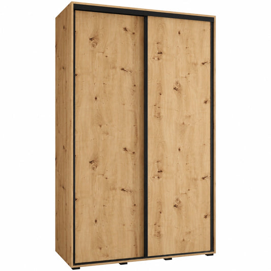 Armoire moderne ¨¤ portes coulissantes avec tringle et ¨¦tag¨¨res pour chambre
