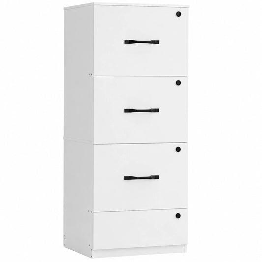 Armoire de Bureau avec Tiroirs Verrouillables et ¨¦tag¨¨res Ajustables