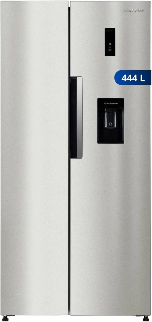 First, Réfrigérateur, FSBS444IX, 444L, 276L, 168L, Argenté
