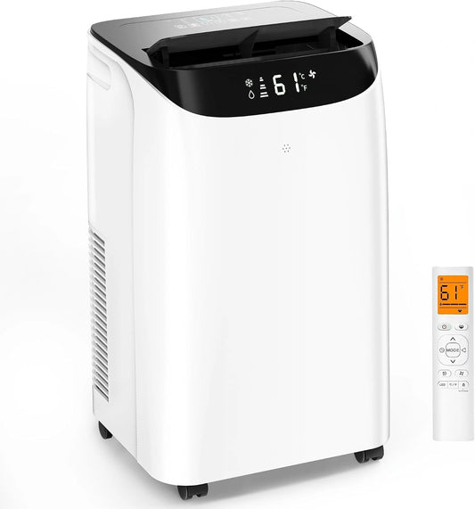 Btu, Climatiseur, 14000 BTU, avec télécommande, déshumidification, refroidissement, Blanc