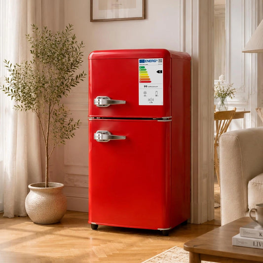 Congélateur, 60 L, format compact, Rouge