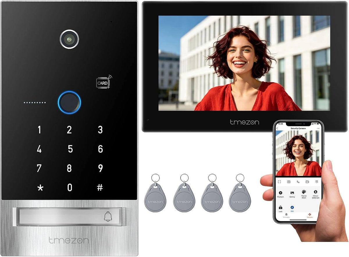 TMEZON, Moniteur de visiophone, Wi-Fi, commande tactile