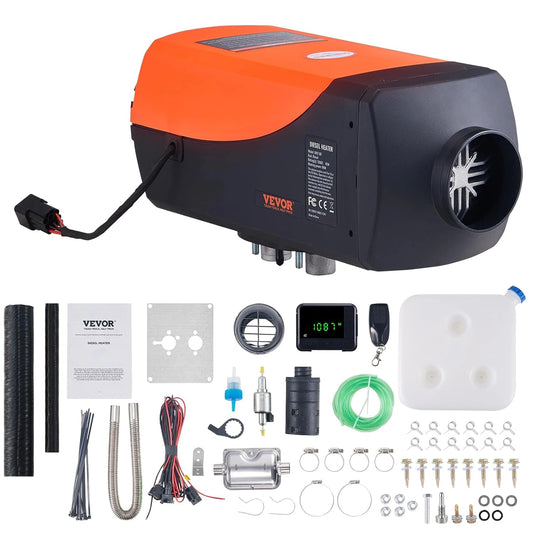 VEVOR, Chauffage électrique, 5-8, 0,62 L, 10 L, 12 V, avec télécommande, connecté, fonction chauffage