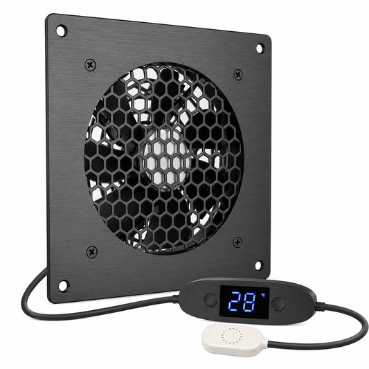 Ventilateur USB 120 mm silencieux ¨¤ contr?le thermique pour armoire