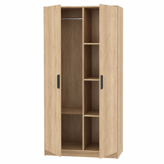 Armoire de chambre moderne avec penderie et ¨¦tag¨¨res