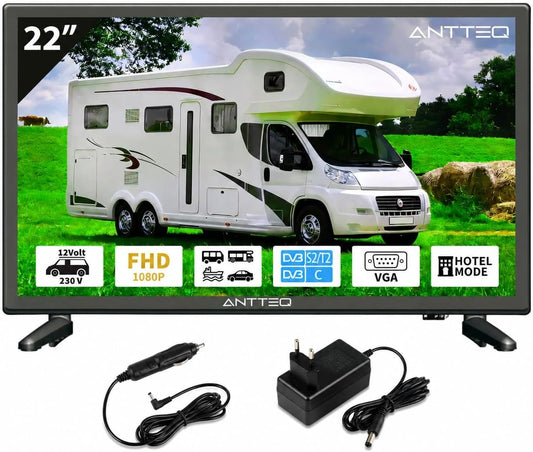 Antteq, Téléviseur, AE22F5C-T21, 12V, 22 Pouces, connecté
