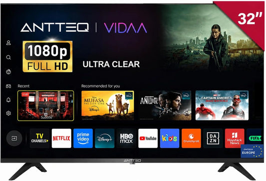 Antteq, Téléviseur, L32-AVF3N1, 32 Pouces, Wi-Fi, connecté