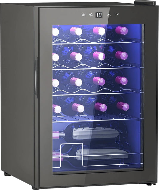 HOMCOM, Réfrigérateur, 53L, fonctionnement silencieux, Noir