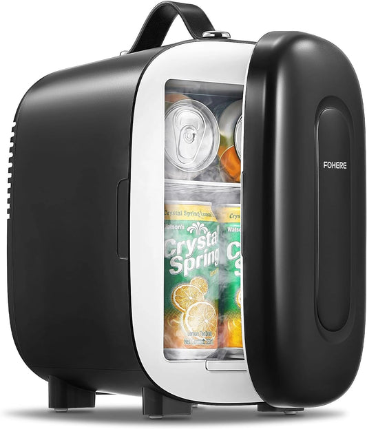 FOHERE, Réfrigérateur à boissons, 5 Litres, Noir