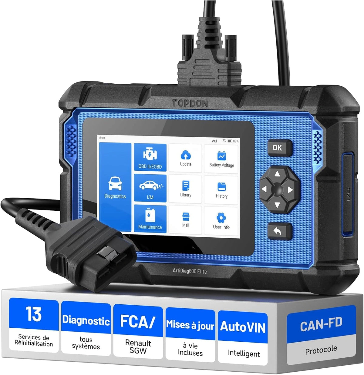 TOPDON, Appareil électrique, OBD2