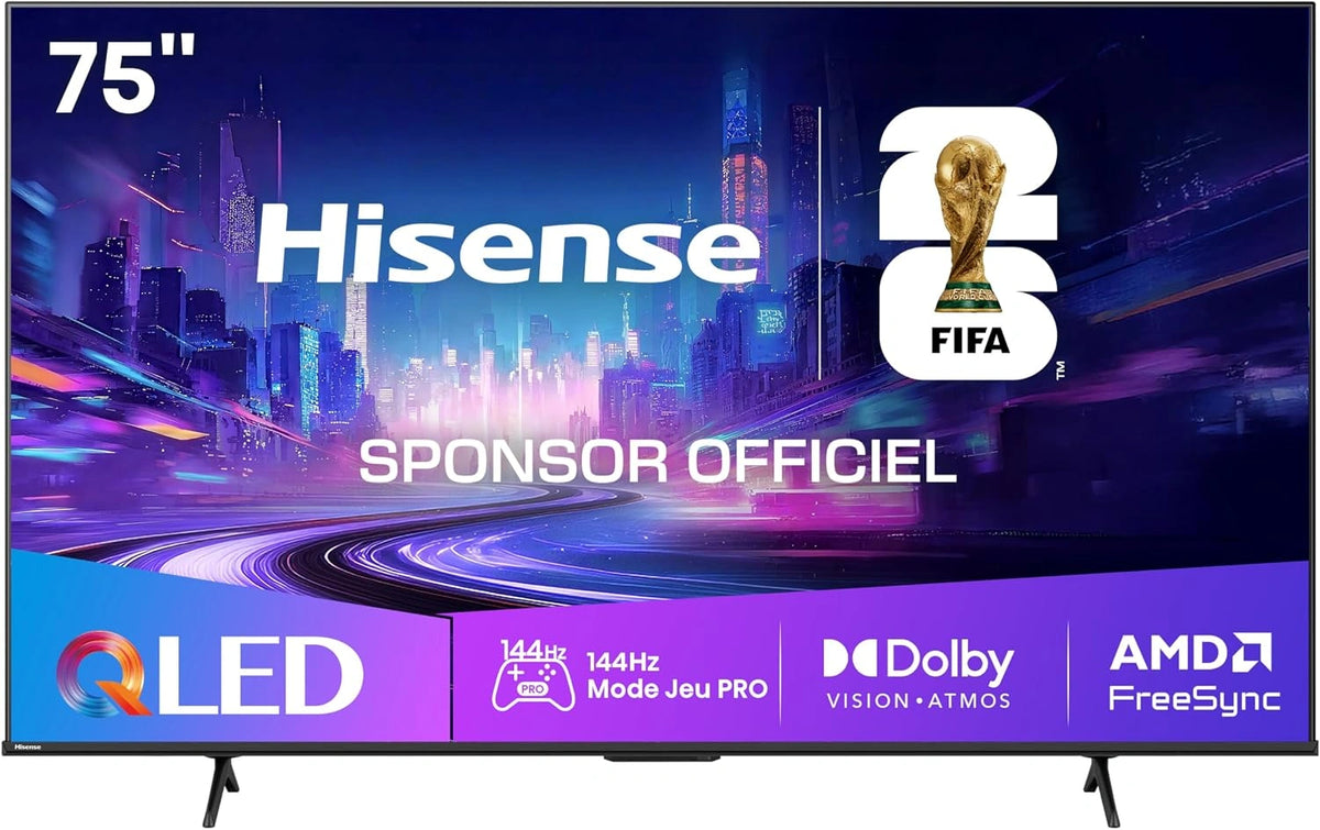 Hisense, Téléviseur, 75E7Q, connecté
