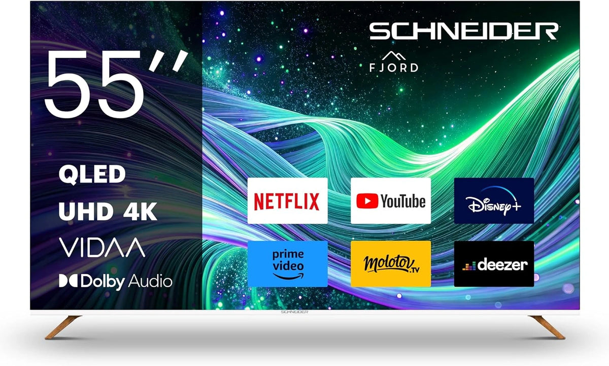 SCHNEIDER, Téléviseur, GMS55F1, connecté