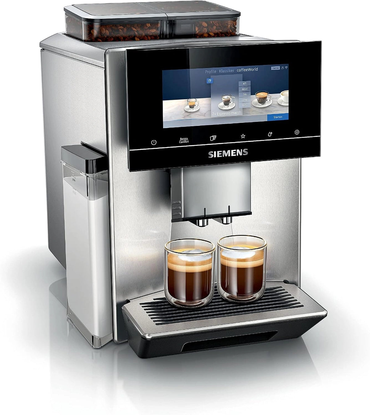 SIEMENS, Machine à café, EQ900, 500 W, commande tactile, fonctionnement automatique, fonction vapeur